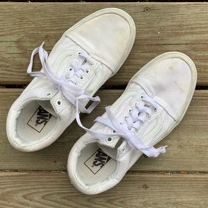 All white Vans